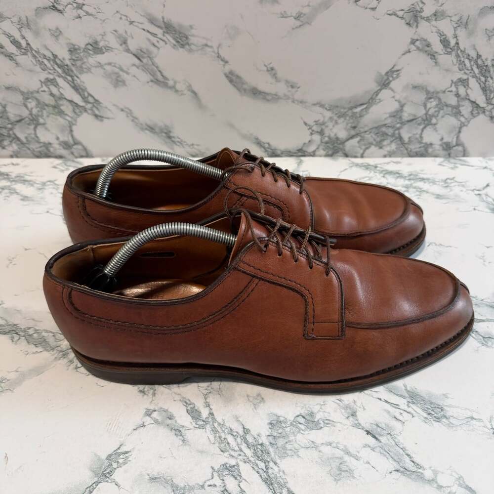 Allen Edmonds Men 12D Stockbridge Oxford Dress Shoe Business Casual Brown WEAR